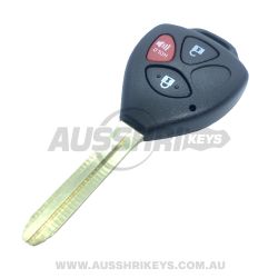 Remote Key Shell For Toyota  - 3 Buttons - Toy43 - Type 02 - Panic Button