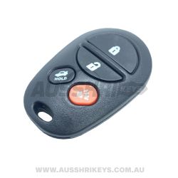Remote Complete For Toyota - 4 Buttons - Camry