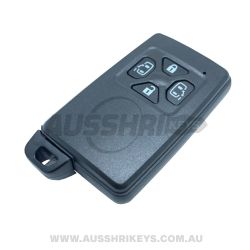 Proximity / Smart Key Shell For Toyota - 4 Buttons - Black - Estima